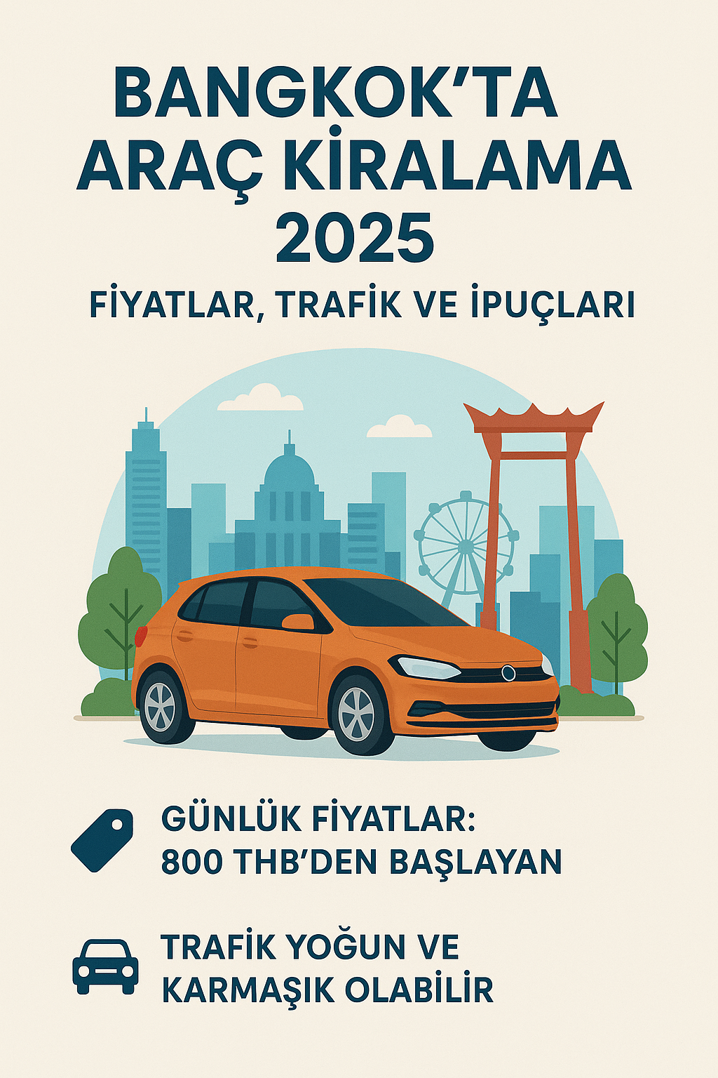 Bangkok’ta Araç Kiralama 2025 – Fiyatlar, Trafik ve İpuçları
